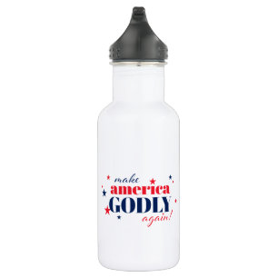 Make America Godly Again Patriotic Water Bottle