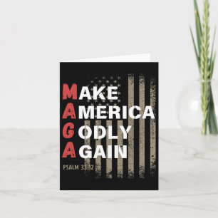 Make America Godly Again Psalm 33 Card