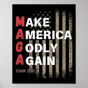 Make America Godly Again Psalm 33  Poster