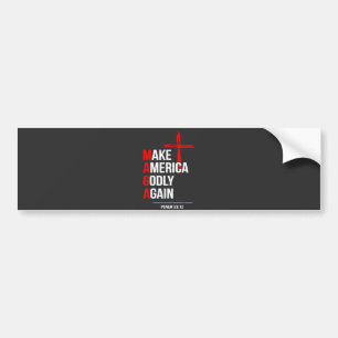 Make America Godly Again Trump Inaguration Maga  Bumper Sticker
