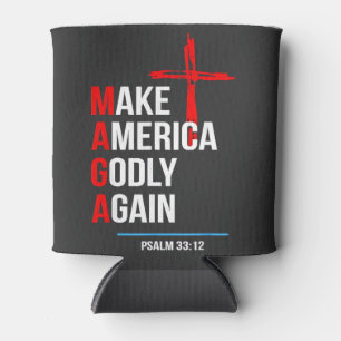 Make America Godly Again Trump Inaguration Maga  Can Cooler