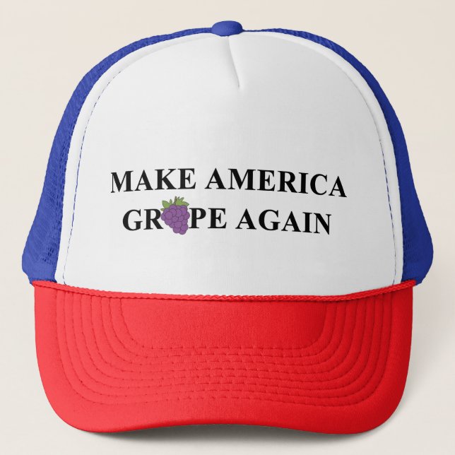 Make America Grape Again Trucker Hat (Front)