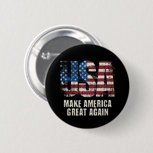 Make America Great Again Sticker 6 Cm Round Badge