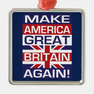 Make America Great Britain Again! Metal Tree Decoration