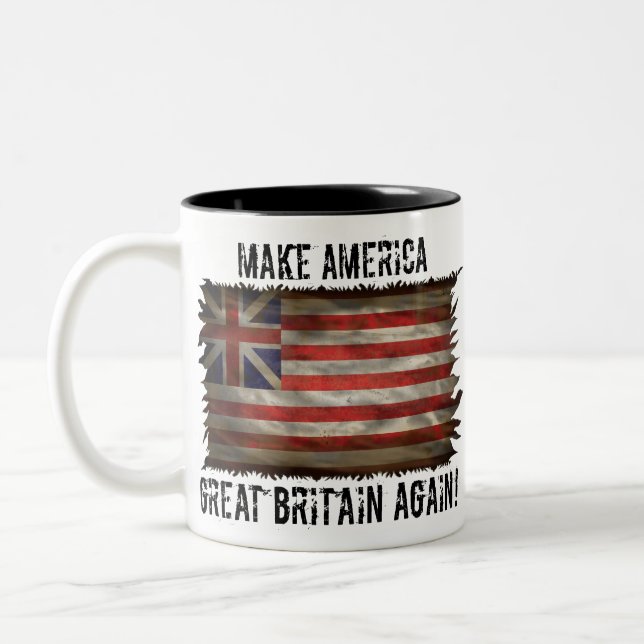 make america great britain again Two-Tone coffee mug (Left)