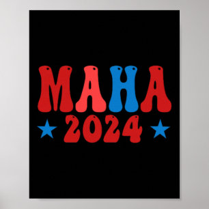 Make America Healthy Maha Pro-trump 2024 Conservat Poster