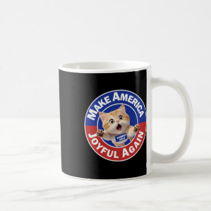 Make America Joyful Again Harris Wall 2024 Cat Lad Coffee Mug