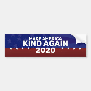 MAKE AMERICA KIND AGAIN BUMPER STICKER