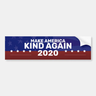 MAKE AMERICA KIND AGAIN BUMPER STICKER
