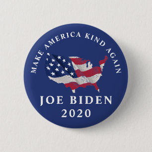 Make America Kind Again Joe Biden 2020 6 Cm Round Badge
