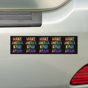 Make America Kind Again Rainbow LGBTQ Gay  Bumper Sticker