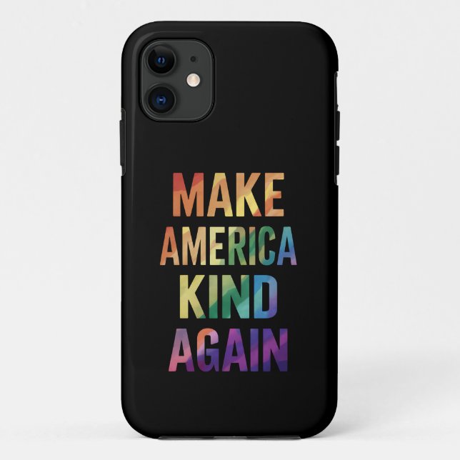 Make America Kind Again Rainbow LGBTQ Gay  Case-Mate iPhone Case (Back)