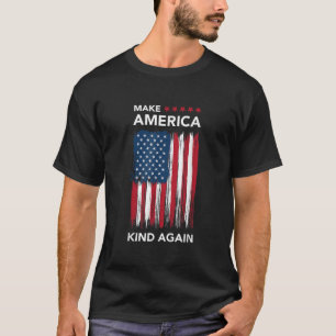 Make America Kind Again USA Flag T-Shirt