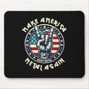 Make America Metal Again Trump Rock Heavy Music Mouse Mat