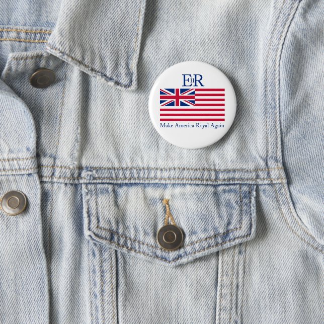 Make America Royal Again 6 Cm Round Badge (In Situ)
