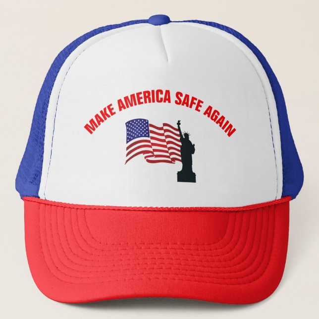 Make America Safe Again Trucker Hat (Front)