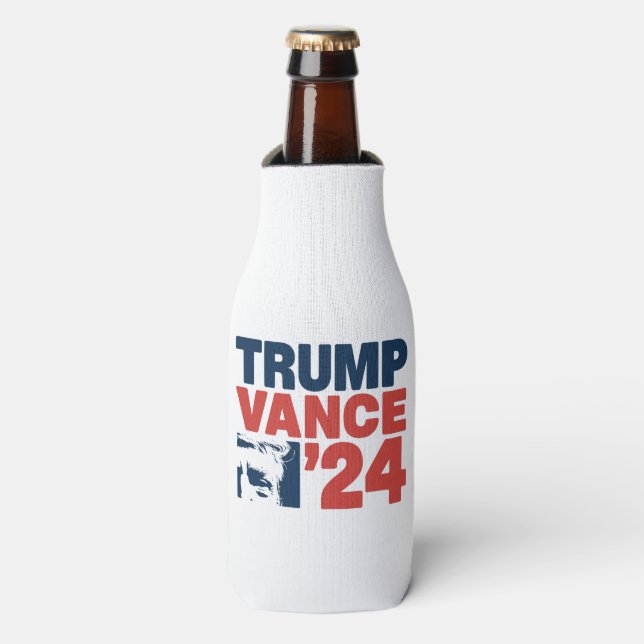 Make America Safe Again Trump Vance 2024 MAGA  Bottle Cooler (Bottle Front)