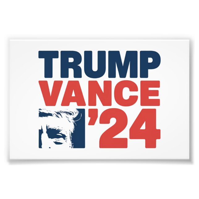 Make America Safe Again Trump Vance 2024 MAGA  Photo Print (Front)