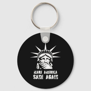 Make America Sane Again Anti Trump Resist Protest Key Ring