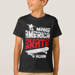Make America Skate Again Skateboard Skateboarding T-Shirt