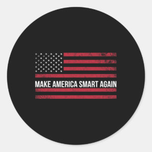 Make America Smart Again Science March Earth Day T Classic Round Sticker
