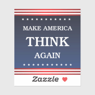 Make America Think Again - Anti-Trump Biden Bumper