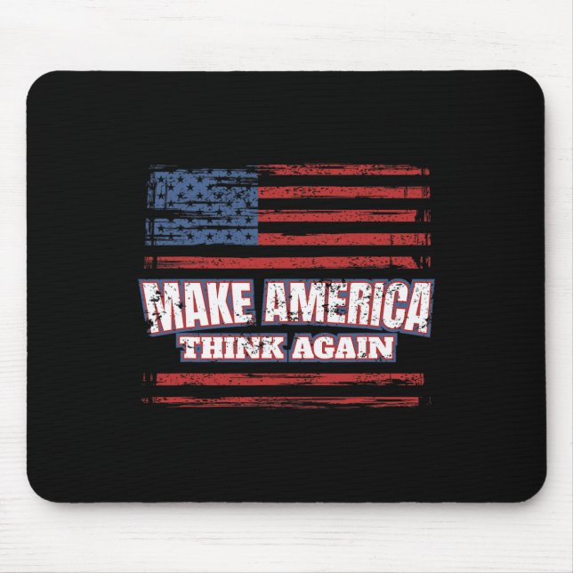 Make America Think Again  Mouse Mat (Front)