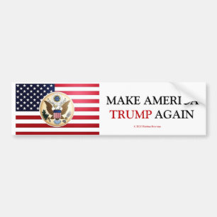 MAKE AMERICA TRUMP AGAIN BUMPER STICKER