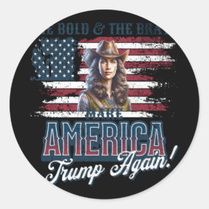 Make America Trump Again Classic Round Sticker