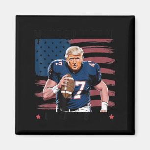 Make American Football Great Again Trump Usa Flag Magnet