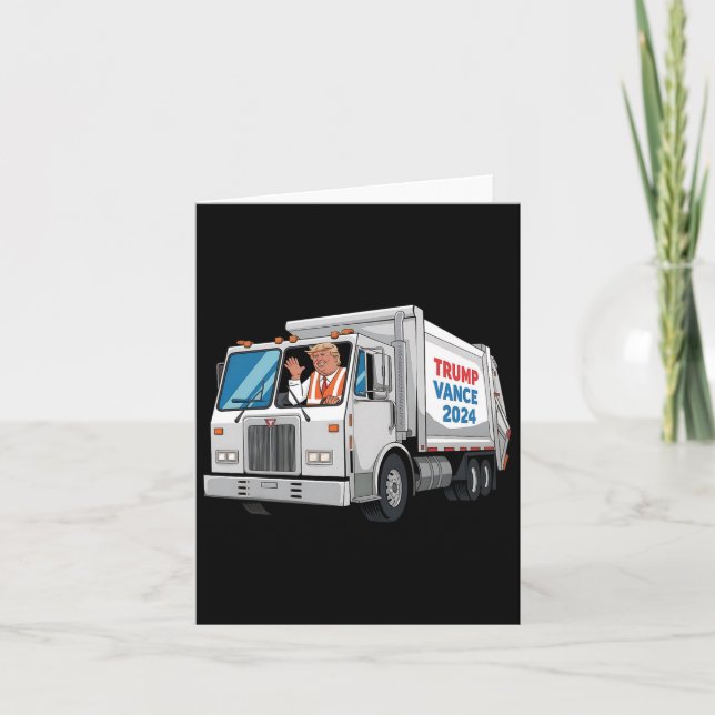 Make American Garbage Great Again Trump 2024 Garba Card (Front)