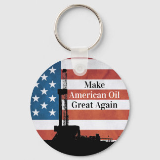 Make American Oil Great Again Dated Keychain