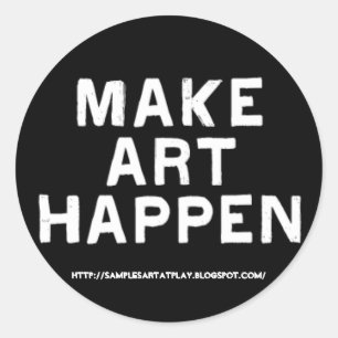 Make Art Happen - Sticker