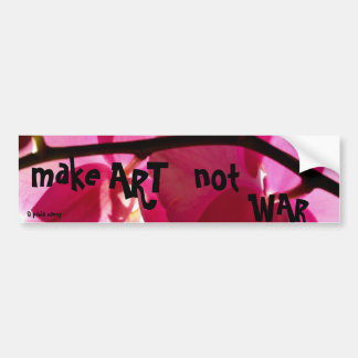 Make Art Not War Bumper Sticker