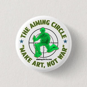 "Make Art, Not War" button