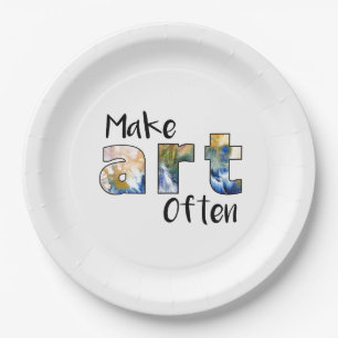 Make Art Often Paper Plate