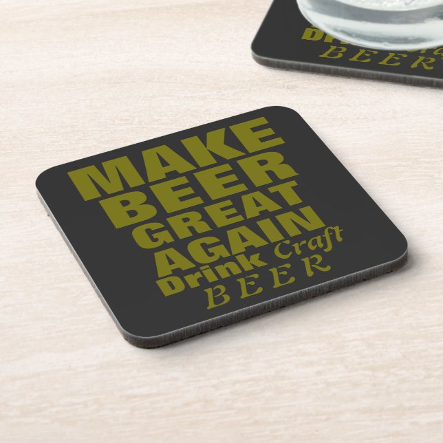 Make Beer Great Again  Coaster (Left Side)
