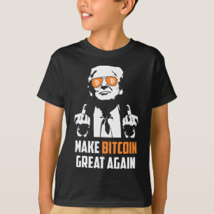 Make Bitcoin Great Again Funny Maga Pro Trump T-Shirt