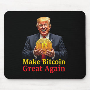 Make Bitcoin Great Again Trump Bitcoin Crypto Futu Mouse Mat