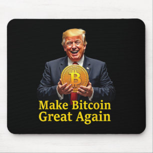 Make Bitcoin Great Again Trump Bitcoin Crypto Futu Mouse Mat