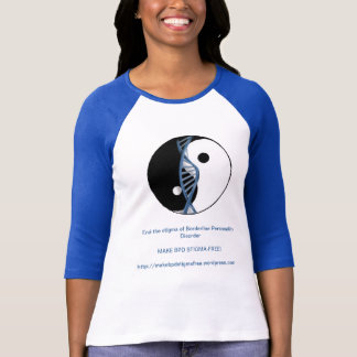 "Make BPD Stigma-Free!" Logo Baseball Jersey T-Shirt