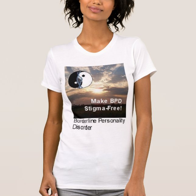 "Make BPD Stigma-Free!" Scenery T-Shirt (Front)
