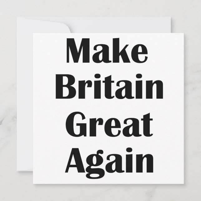 Make Britain Great Again (Front)