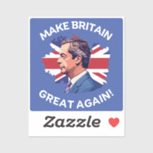 Make Britain Great Again Nigel Farage Sticker