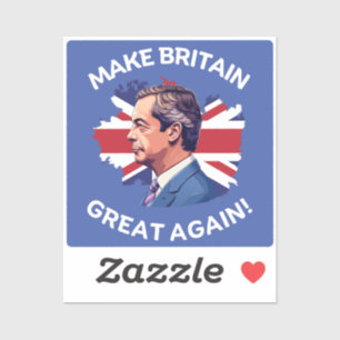 Make Britain Great Again Nigel Farage Sticker