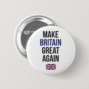 Make Britain Great Again UK First Flag Brexit 6 Cm Round Badge