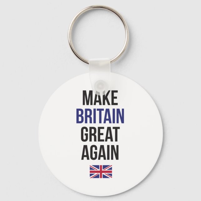 Make Britain Great Again UK First Flag Brexit Key Ring (Front)