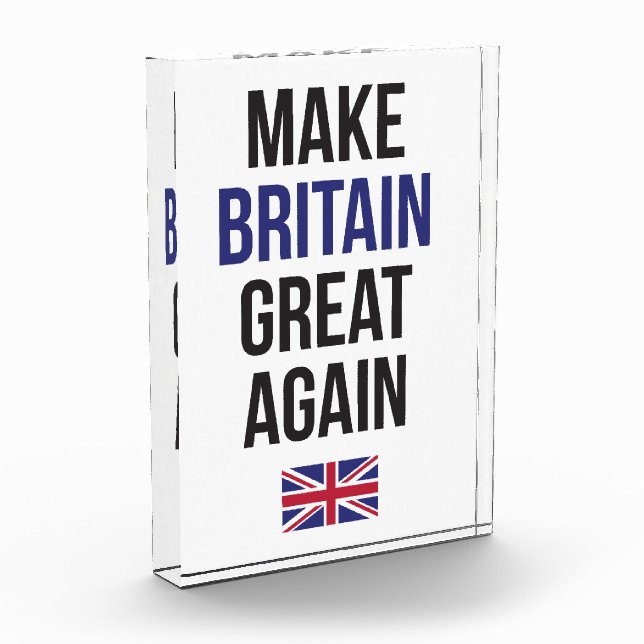 Make Britain Great Again UK First Flag #Brexit Photo Block (Left)
