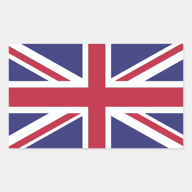 Make Britain Great Again UK First Flag Brexit Rectangular Sticker (Front)