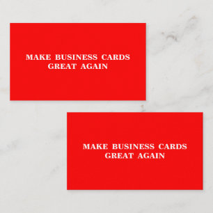 Make Business Cards Great Again 